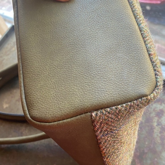 Islander Harris Tweed “Cassley” 100% Pure Wool Olive and Tweed Women's Tote. NWT - Picture 13 of 16